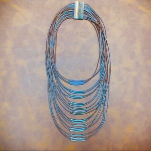 Layered choker necklace